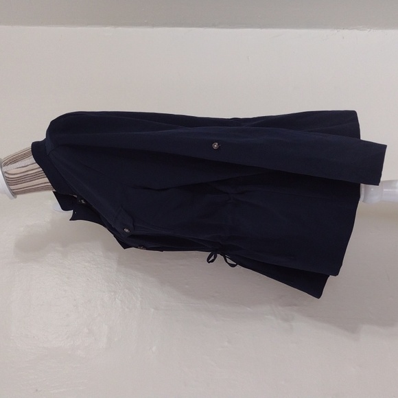 J Jill Wearever Collection Button Front Cinched Waist Blouse Roll Tab Sleeves M - Picture 3 of 13